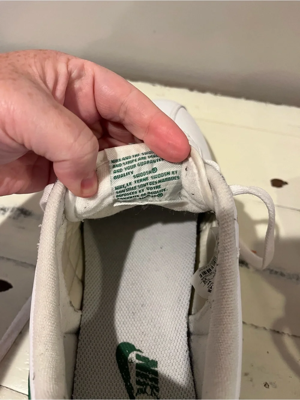2006 Vintage Nike Cortez White & Pine Green- Rare Find -EUC
